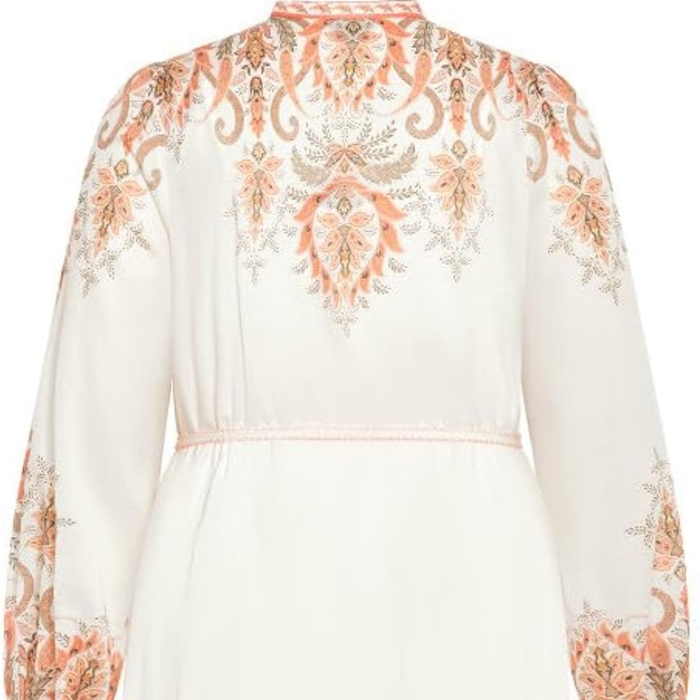 City Chic Plus Size Dress Chloe in Ivory Placement size small size in plus size